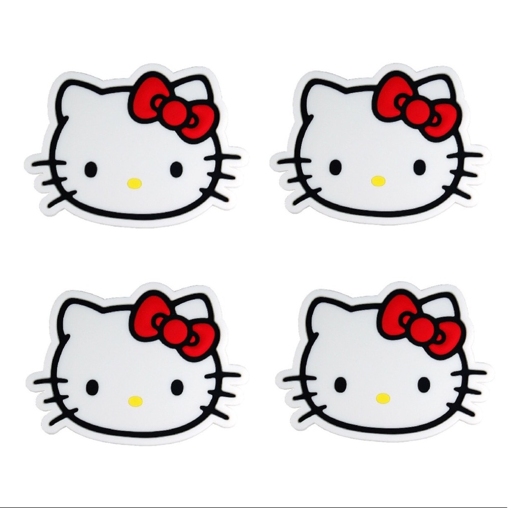 Hello kitty silicone coasters.NWT